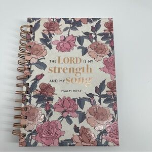 Floral Spiral Journal with Scriptures